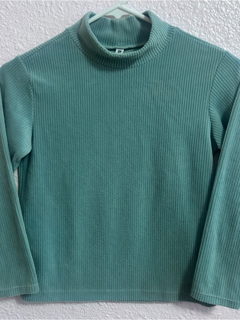 Uniqlo Ribbed Turtleneck Sweater - Seafoam Green